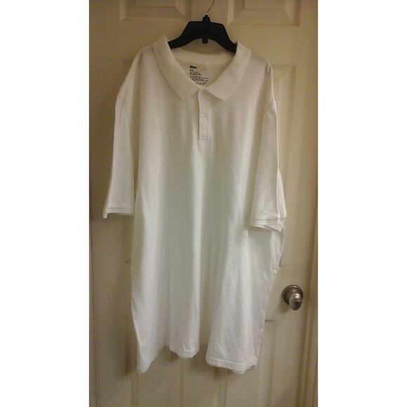 GAP Polo T-Shirt, big Men's size XXL, White, Short sleeve, Cotton, Collar NWT - Picture 1 of 4